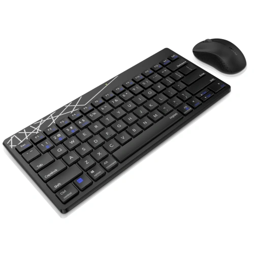 Комплект клавиатура и мышь RAPOO 8000M Multi-mode Wireless Keyboard & Mouse Black
