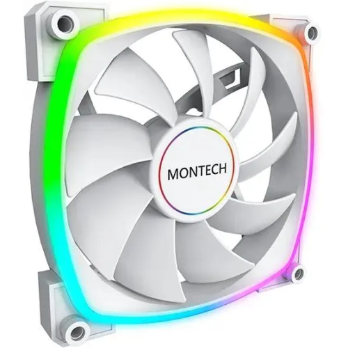 Вентилятор Montech AX140 ARGB (AX140 PWM White) 140х140x25 белый 4-pin Ret