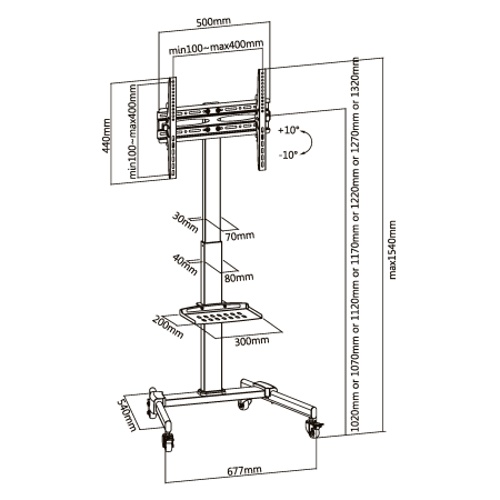 Подставка Ultramounts UM 252 черный