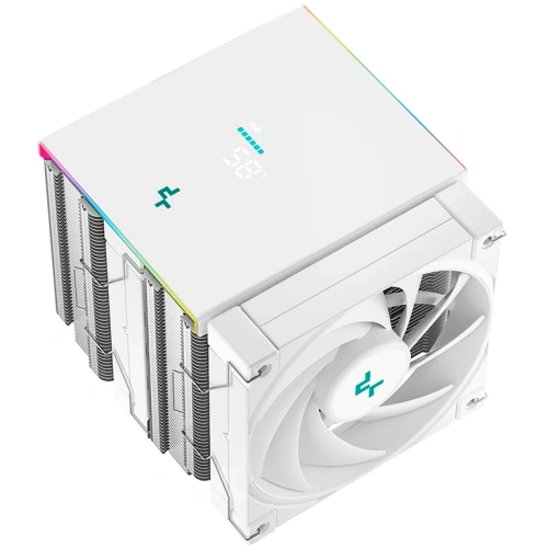 Кулер DEEPCOOL AK620 Digital SE WH LGA1851/1700/1200/115X/AM5/AM4 (TDP 260W, PWM, Dual Fan 120mm, 6 тепл. трубок, ARGB, белый) Ret