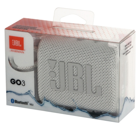Портативная колонка JBL GO 3 белый (JBLGO3WHT)