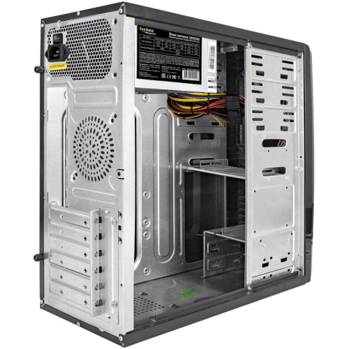 Корпус Exegate UN-604-UNS450 EX299339RUS Miditower (ATX, БП UNS450 с вент. 12см, 2*USB+2*USB3.0, аудио, черный)