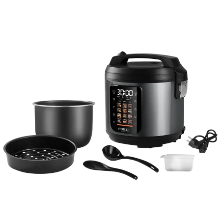 Мультиварка Red Solution M4100 5л черный/стальной