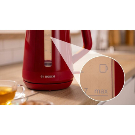 Электрочайник Bosch TWK1M124 красный