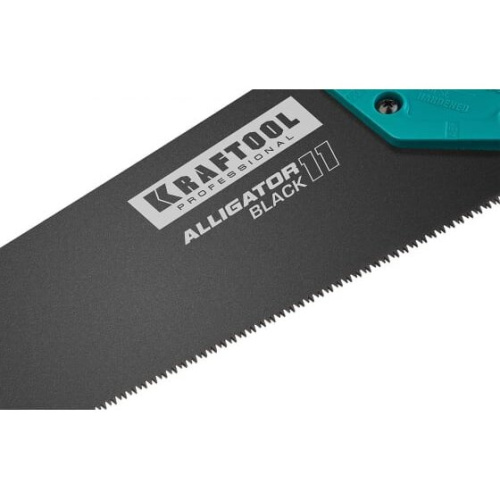 Ножовка KRAFTOOL Alligator Black 15205-40 для точного реза 400 мм, 11 TPI 3D зуб