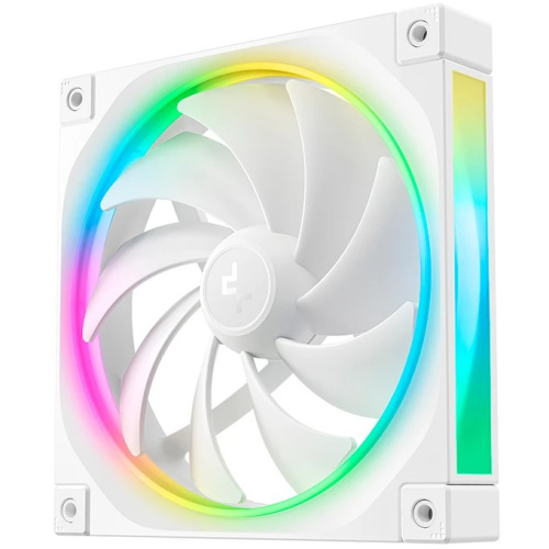 Вентилятор DEEPCOOL FL14 WH-3 in 1 140x140x25мм (PWM, ARGB, белый, 500-1700об/мин) Color Box