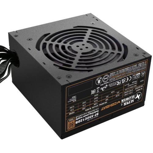 Блок питания Super Flower Combat DB (SF-550C12DB) 550Вт, ATX, 120mm, 4xSATA, 2xPCI-E(6+2), APFC, 80+ Bronze, non-Modular