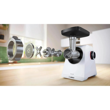 Мясорубка Bosch MFWS607W белый
