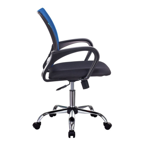Кресло Бюрократ CH-695N/SL/BL/TW-11 спинка сетка синий TW-05 сиденье черный TW-11 крестовина хром