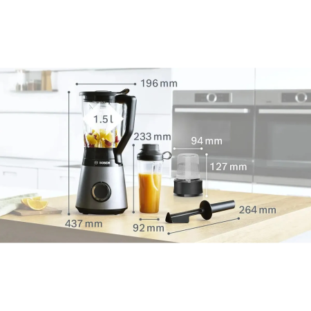 Блендер стационарный Bosch MMB6177S серебристый