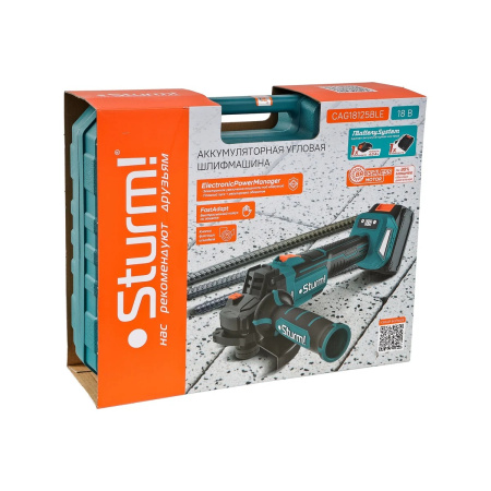 УШМ Sturm! CAG18125BLE 1х4Ач