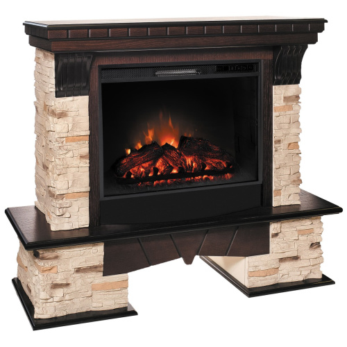 Электрокамин RealFlame Rockland AO античный дуб с очагом Sparta 25,5 LED