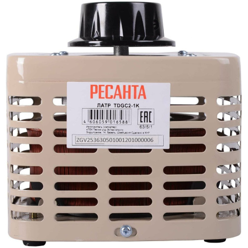 Автотрансформатор (ЛАТР) Ресанта TDGC2-1K 63/5/1
