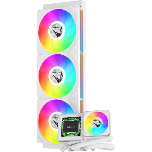 СВО Formula V Line Cryo Wing Digi 360 WH, 360mm, LCD 2.73", 3x120mm, ARGB fans, LGA115X/1200/1700/1851/1366/2011/2066, AM3/AM4
