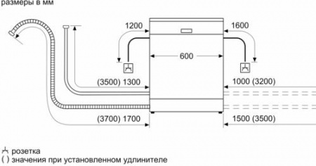 Посудомоечная машина Bosch SMS46MI20M серебристый