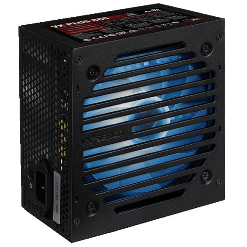 Блок питания Aerocool VX Plus (VX Plus 800 RGB) 800W, ATX, RGB, 20+4 pin, 120mm fan, 6xSATA