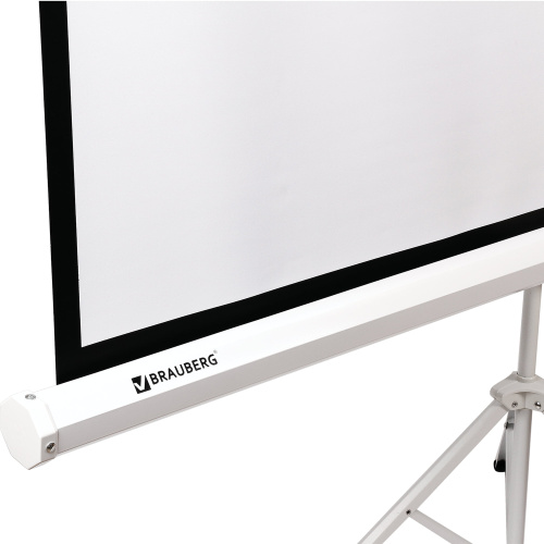 Экран проекционный BRAUBERG Tripod 236729 на треноге 150х150см матовый, 1:1
