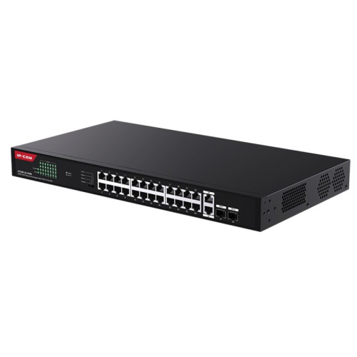 Неуправляемый гигабитный PoE коммутатор IP-COMG1128P-24-410W Ethernet 26GE+2SFP с 24 портами PoE