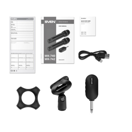 Беспроводной микрофон SVEN MK-740 черный