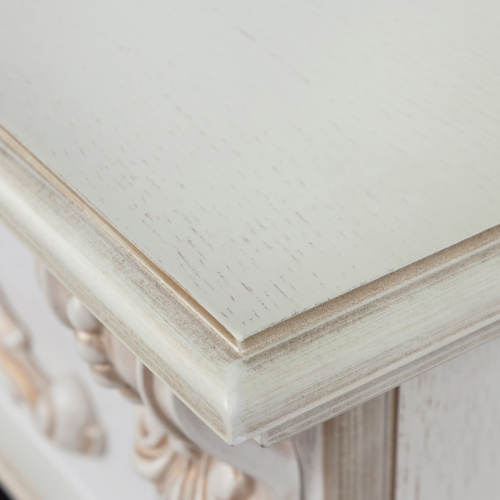 Электрокамин RealFlame Anita Corner WT дуб белый с золотой патиной с очагом 3D Oregan