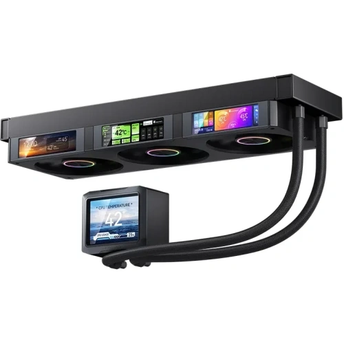 СВО JONSBO TF3-360SCB LGA 2011/1851/1700/1200/115X/AM4 (TDP 320W, ARGB Fan and Pump, PWM, Triple Fan 120mm, черный)