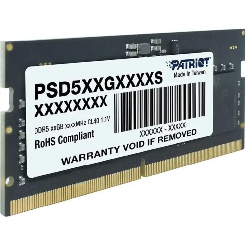 ОЗУ Patriot Signature Line PSD532G56002S DDR5 32GB 5600MHz SO-DIMM Single 1*32GB CL46 46-46-46-90 1.1V