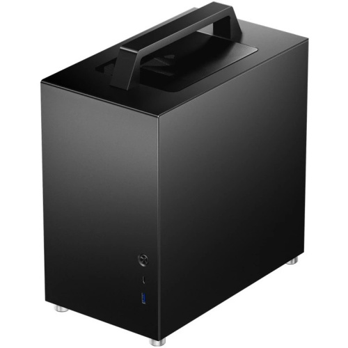 Корпус Jonsbo T8 Plus Black без БП, боковые панели из закаленного стекла, mini-ITX, черный