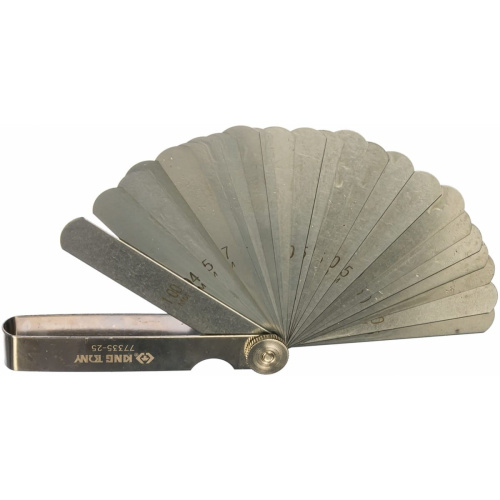 Набор щупов King Tony 77335-25 для проверки зазоров/25 предметов