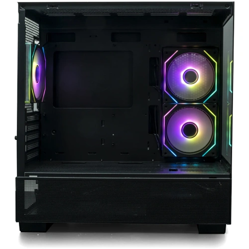 Корпус XASTRA Q500M 3ARGB-C10 Black (Q500M-3FM12A-C10) mATX/Aquarium/Screewless/ 3x120mm ARGB PWM FM fans/Argb+PWM HUB 10port