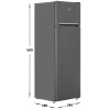 Холодильник с морозильником Beko RDSK280M00G серый