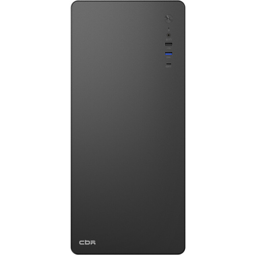 Корпус CBR U500 (PCC-ATX-U500-WPSU), Miditower, без БП, ATX, 1*USB 3.0 Type-C, 1*USB 3.0, 1*USB 2.0, HD Audio+Mic, Black