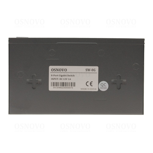 Коммутатор неуправляемый Osnovo SW-8G 8x1Гбит/с