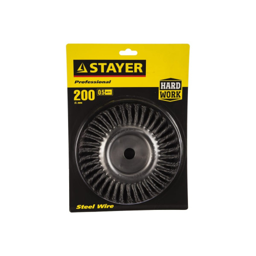Щетка дисковая для УШМ STAYER Master 35120-200 200мм/22мм