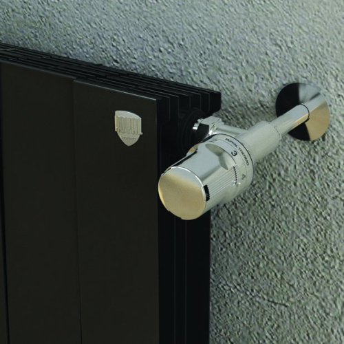 Биметаллический радиатор отопления  Royal Thermo Pianoforte 500 Vd 8 Секций Noir Sable