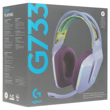 Беспроводные наушники Logitech G733 фиолетовый