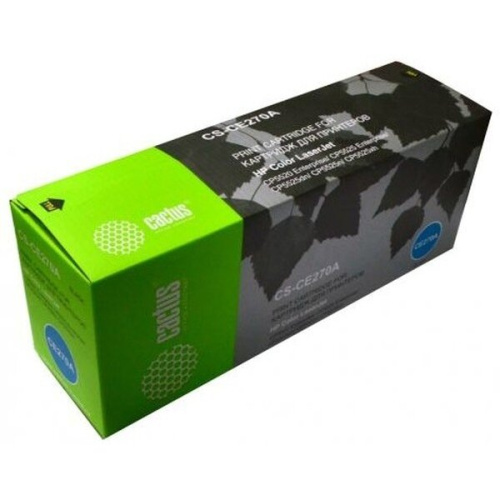 Картридж лазерный Cactus CS-CE270A CE270A черный (13000стр.) для HP LJ Ent CP5525