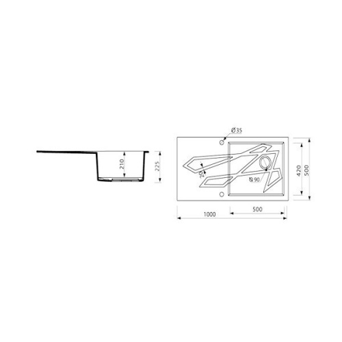 Кухонная мойка Marmorin Forn 450 113 002 Grafit