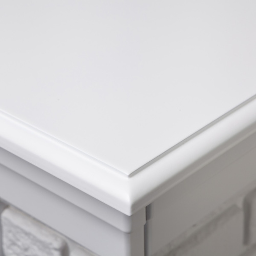 Электрокамин RealFlame Brixton 25,5 WT белый с очагом Evrika 25,5 LED