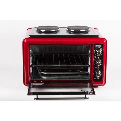 Мини печь Akel AF-752 красный