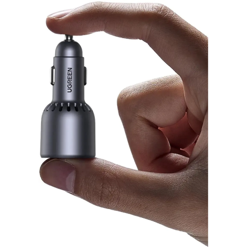 Автомобильное ЗУ UGREEN EC703 (35024) 75W 2*USB-C PD 3.0&USB-A w/o Cable Fast Car Charger Gray