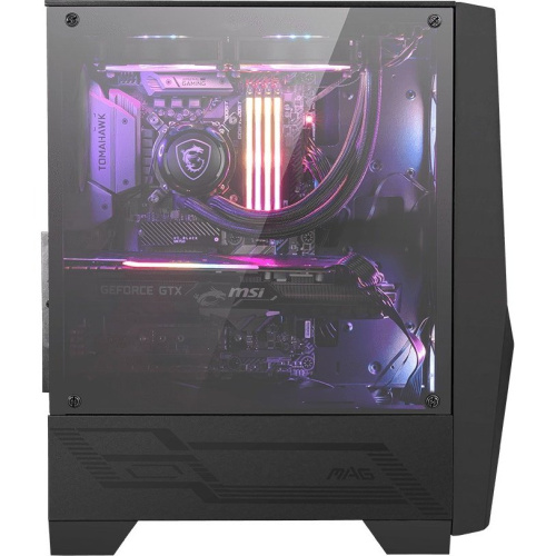 Корпус MSI MAG Forge 100R / mid-tower, ATX, tempered glass side panel / 2x A-RGB 120mm & 1x 120mm fans inc
