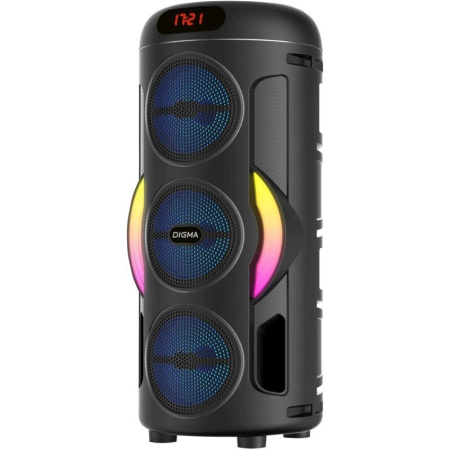 Минисистема Digma D-MC1721 черный