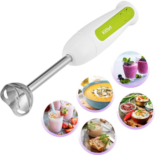 Блендер погружной Kitfort КТ-3051-2 белый/салатовый