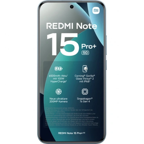Смартфон Xiaomi Redmi Note 15 Pro + 5G 8/256 Голубой