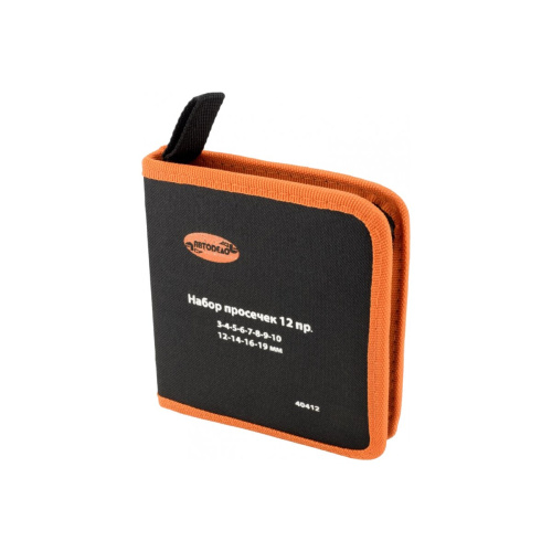 Набор просечек АвтоDело 40412 (12068) 3.0-19.0мм в сумке 12 шт