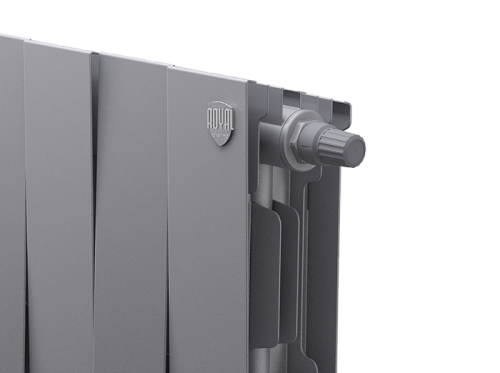 Биметаллический радиатор отопления  Royal Thermo Pianoforte 200 18 Секций Silver Satin Vdr