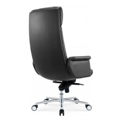 Кресло руководителя Cactus CS-LBK-AMSTERDAM, на колесиках, кожа, черный