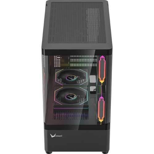 Корпус Formula Crystal U1M черный без БП mATX 1xUSB3.0 1xUSB3.1 audio bott PSU